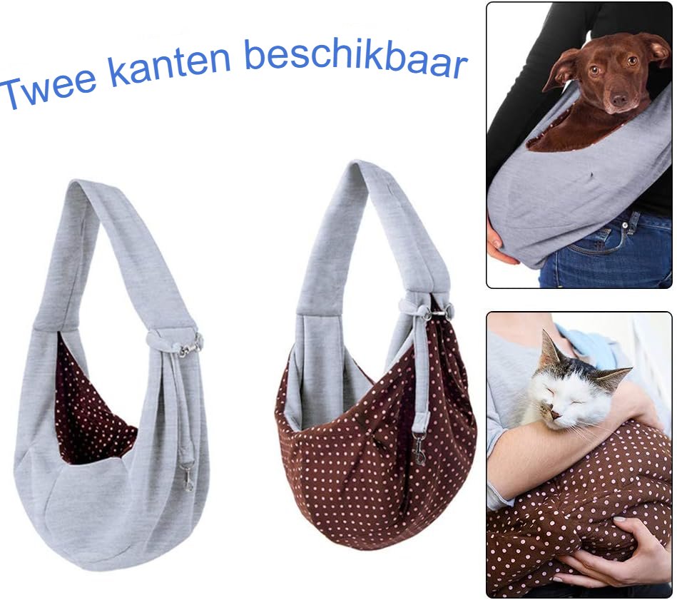 Hondendraagtas met ademend materiaal voor kleine tot middelgrote honden