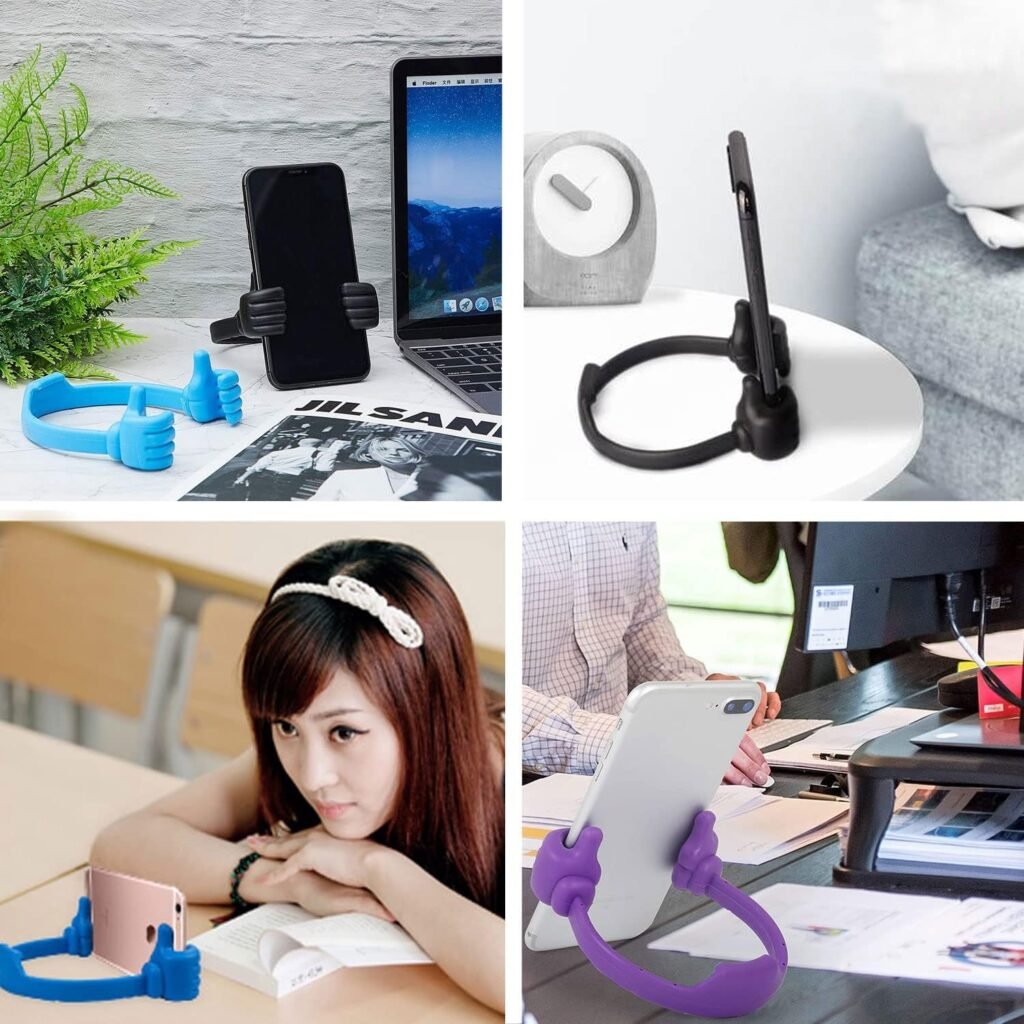 Multifunctionele telefoonhouder en standaard, verstelbaar voor smartphones en tablets