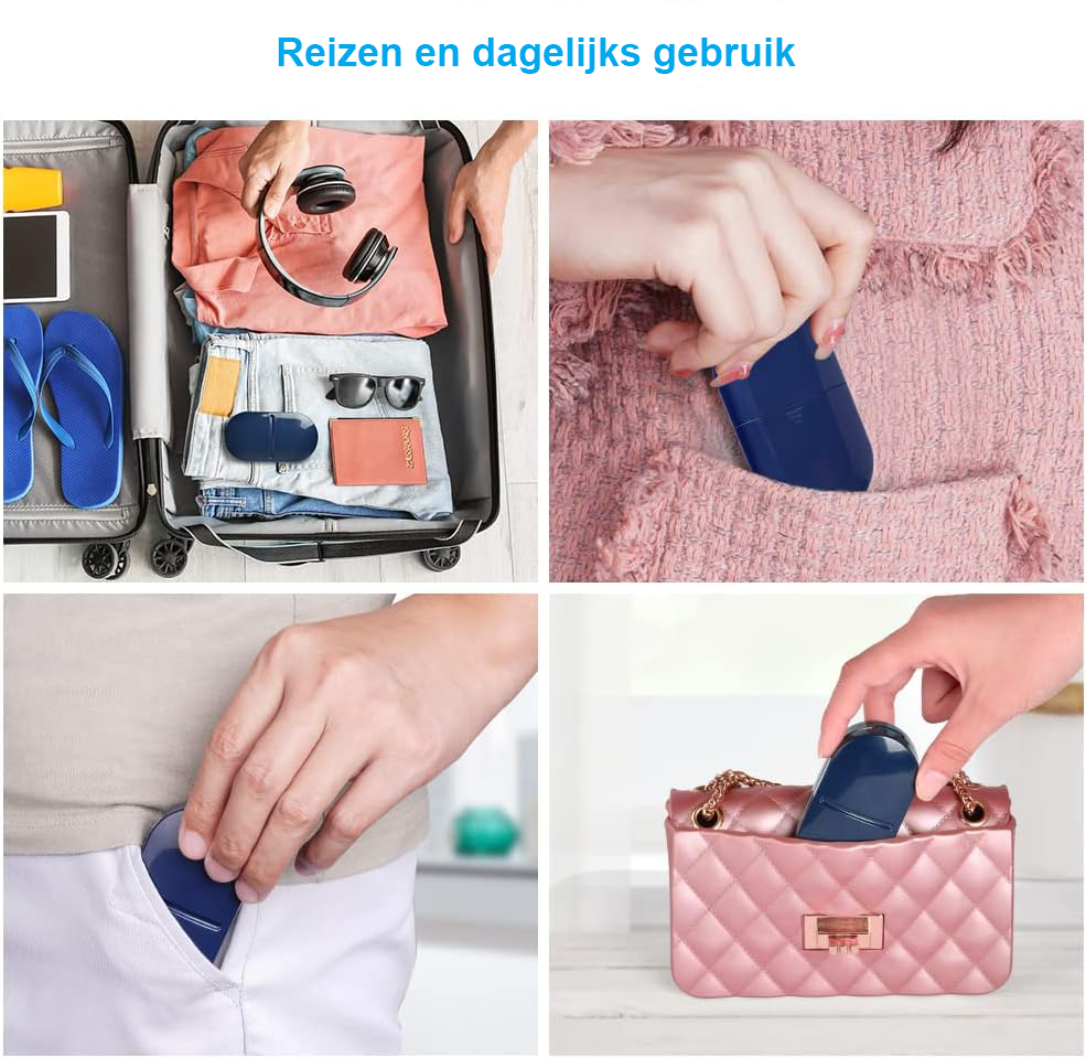 Pillensnijder en pillenverdeler met opbergvak voor onderweg