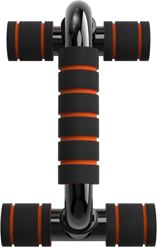 Push-up stands voor thuisfitness, ergonomische opdrukbeugels, set van 2 zwarte handgrepen