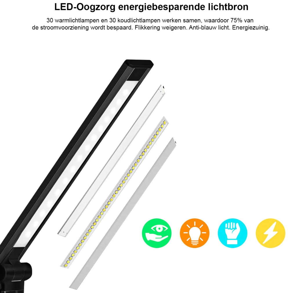 Dimbare draadloze monitorlamp 10W LED met USB-aansluiting voor kantoor en thuis
