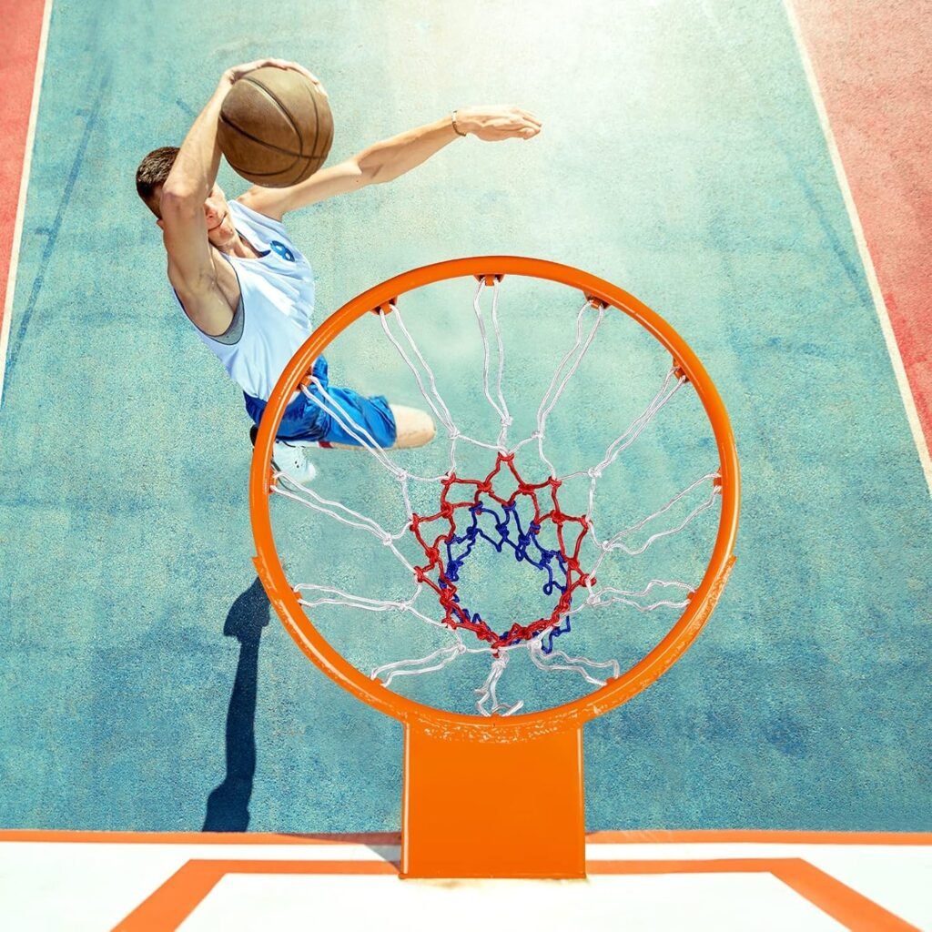 Basketbalhoepel voor binnen en buiten met basketbalnet, geschikt voor basketbaltraining