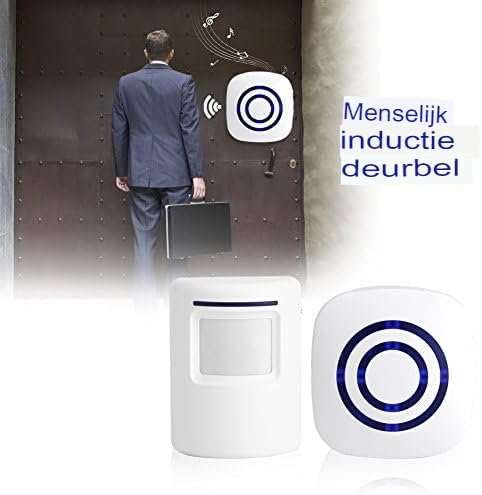 Draadloze infraroodsensor met bewegingsalarm, ontvanger en LED-lampjes