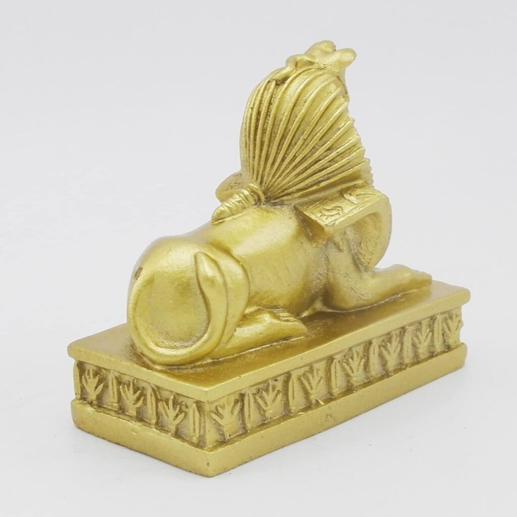 Gouden aquarium Sphinx leeuwvis decoratie ornament voor aquarium en terrarium