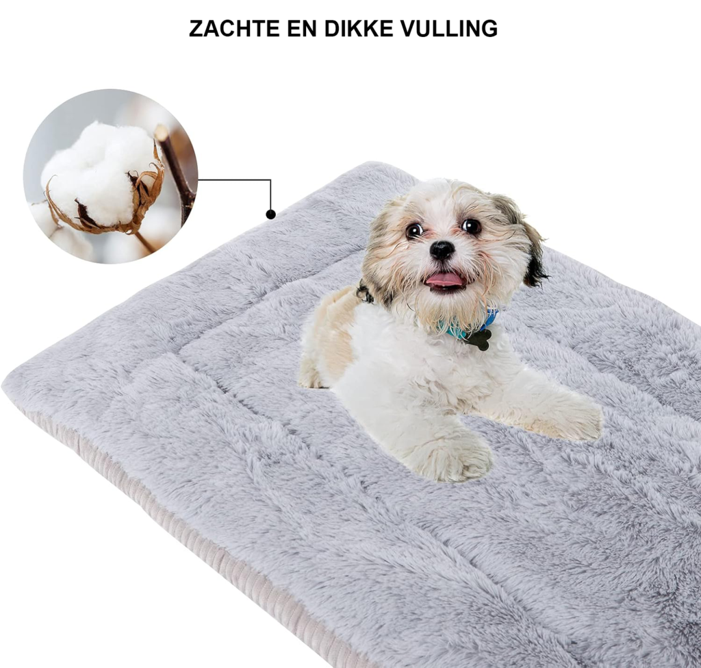 Ergonomisch hondenkussen met zacht warm deken voor alle hondenrassen