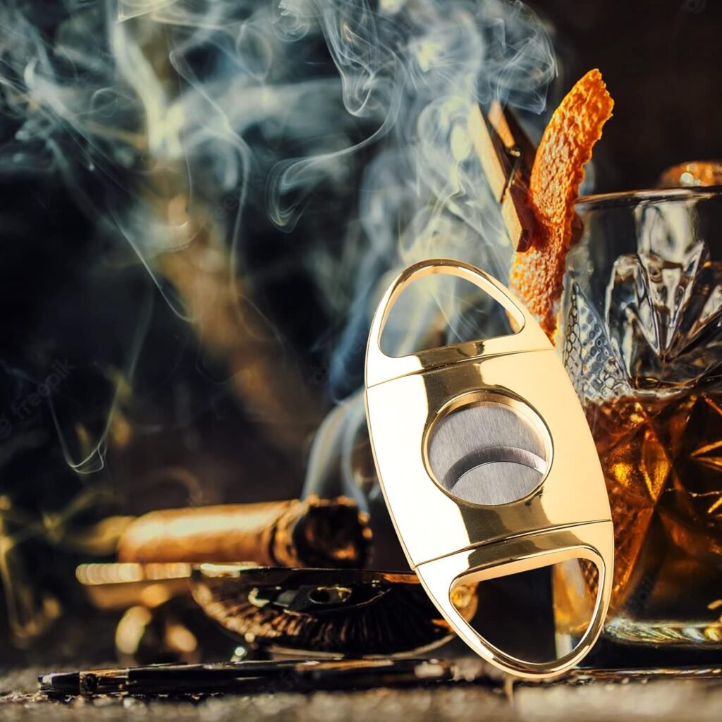 Klassieke sigarensnijder van roestvrij staal met scherpe snijbladen voor nauwkeurig sigaren snijden
