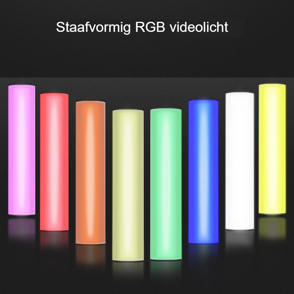 LED videolamp voor fotografie en videoconferenties met instelbare helderheid en lichteffecten