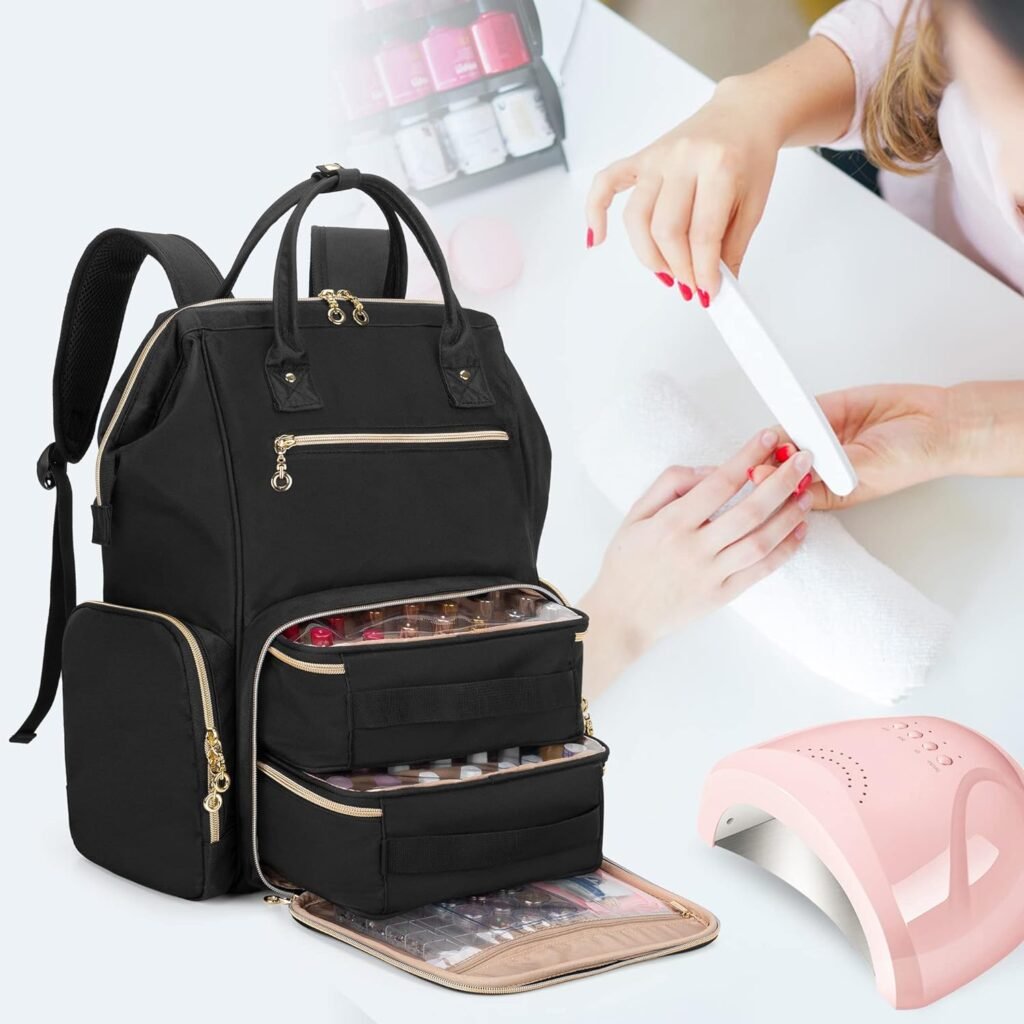 Nagellak tas met nageldroger en accessoires voor draagbare nagelverzorging