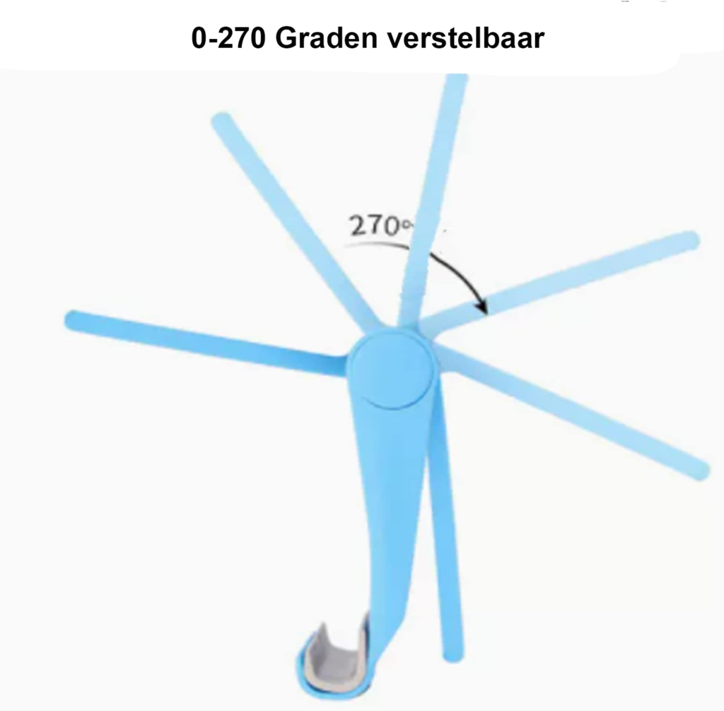 Verstelbare opvouwbare tabletstandaard roze blauw voor smartphone en tablet