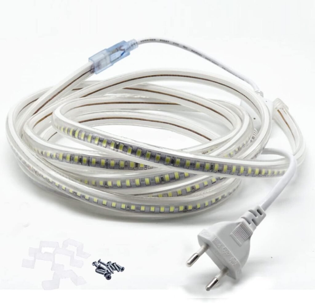 LED strip 15 meter RGB lichtstrook voor binnen en buiten met controller en voedingsadapter