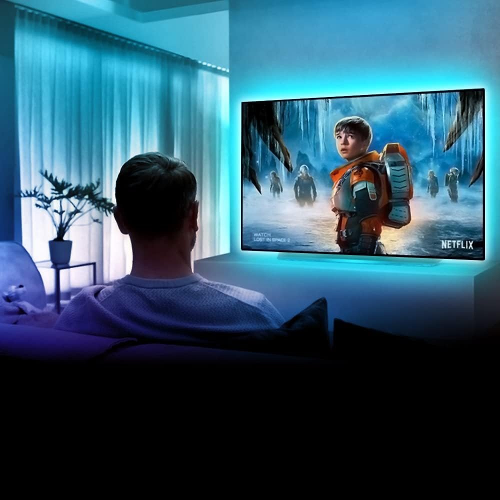 TV-achtergrondverlichting warm witte COB LED-strip voor interieurdecoratie