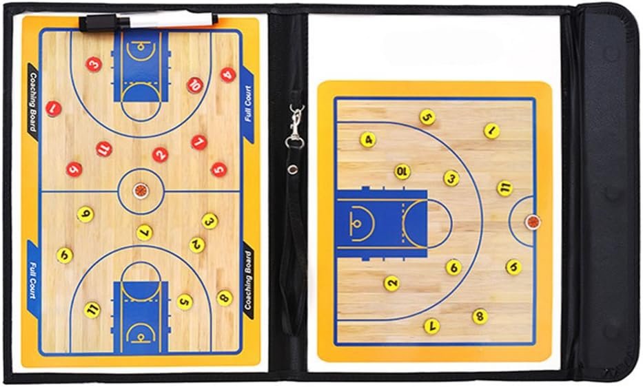 Magnetisch basketbal tactiekbord met marker, magneten en wisser