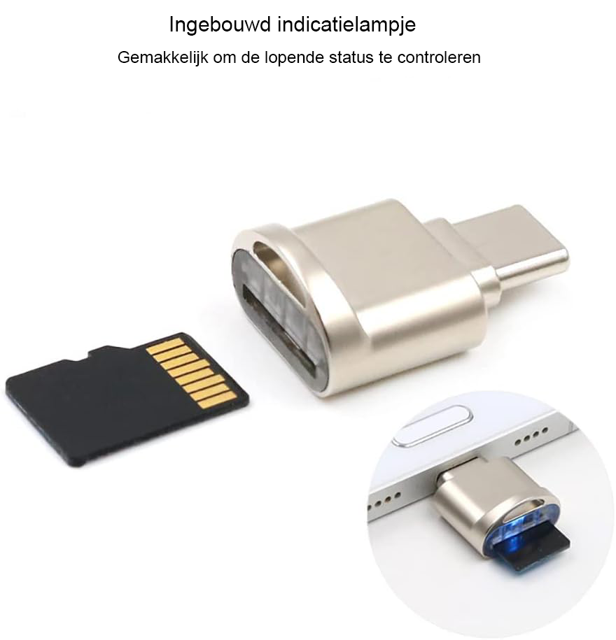 SD TF Kaartlezer USB - Multi Slot Geheugenkaartlezer - SD, SDHC, SDXC en Micro SD - Tot 2TB - Foto en Video