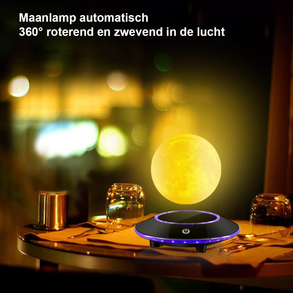 Magnetische zwevende wereldbol met LED-verlichting voor thuis of kantoor