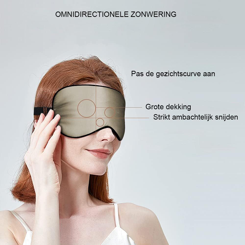Zijden Slaapmasker 2 Stuks - Verstelbaar Oogmasker voor Mannen en Vrouwen - 100% Moerbeizijde - Roze en Perzikroze