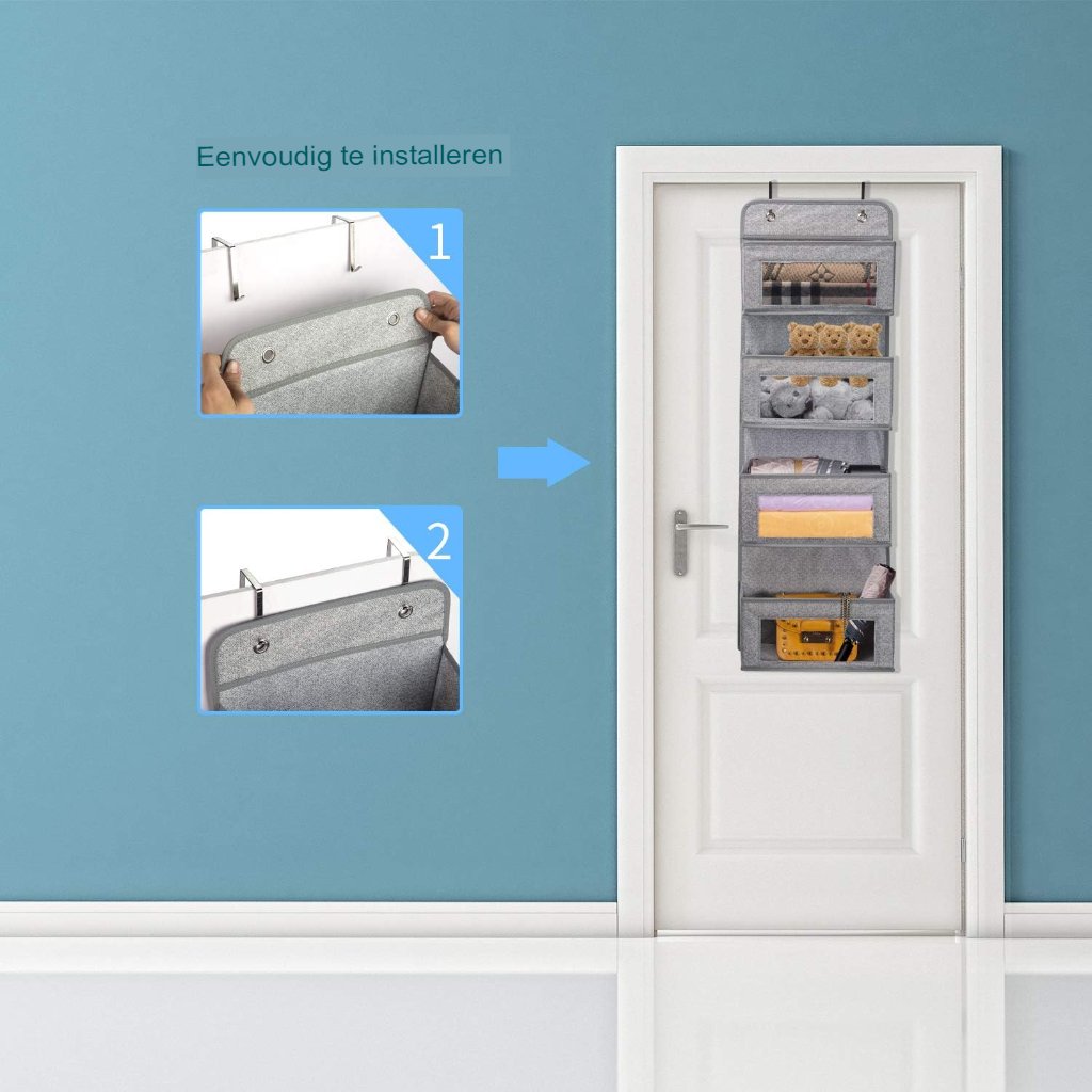 Hangende organizer voor babykamer met opbergruimte voor luiers en babydoekjes