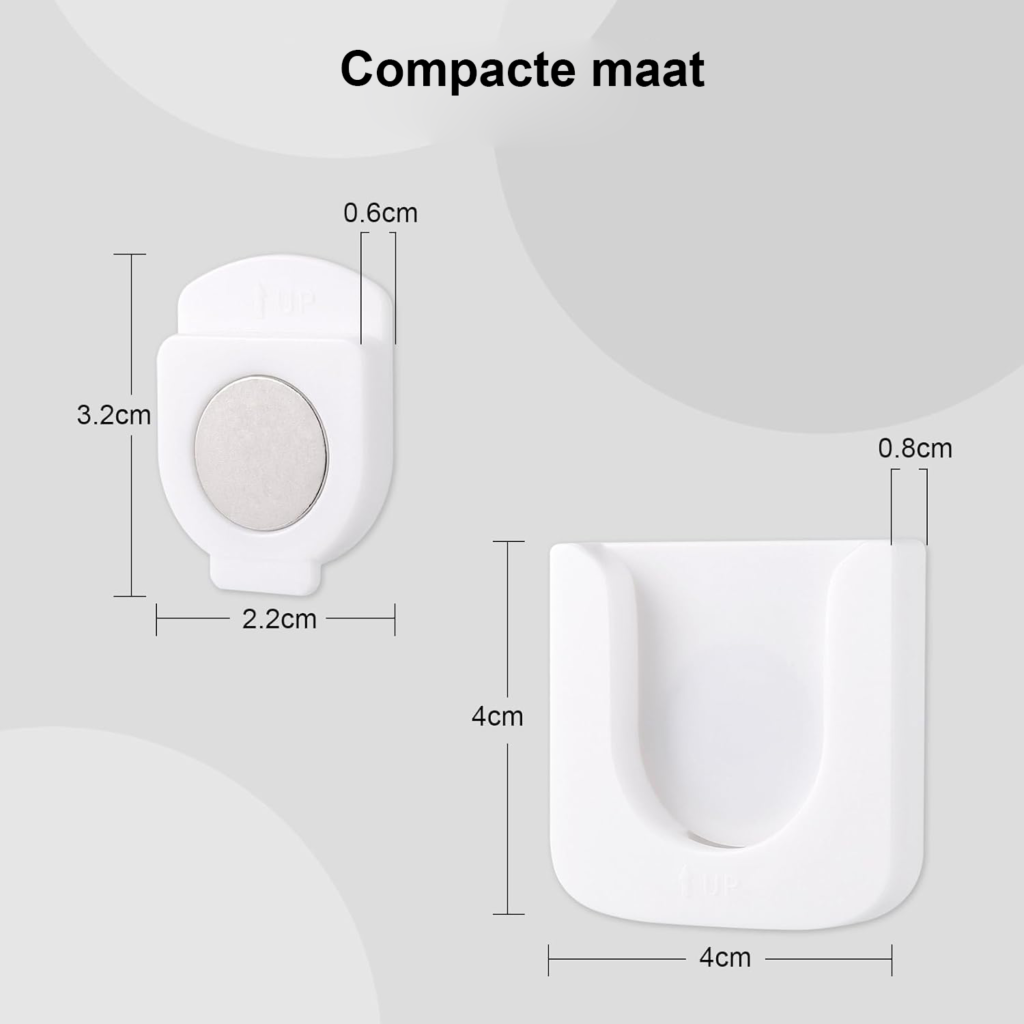 Wandorganizer voor afstandsbedieningen en kleine voorwerpen met wandmontage
