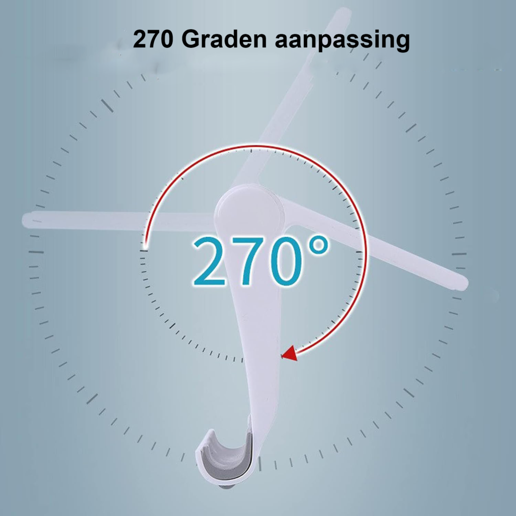 Verstelbare opvouwbare tabletstandaard voor smartphones en tablets in zwart-wit