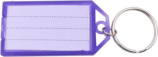 Sleutelhangers met Sleutellabels - Beschrijfbare Sleutelhanger Labels - Voor Thuis, Kantoor en Onderweg - Duurzaam en Handig