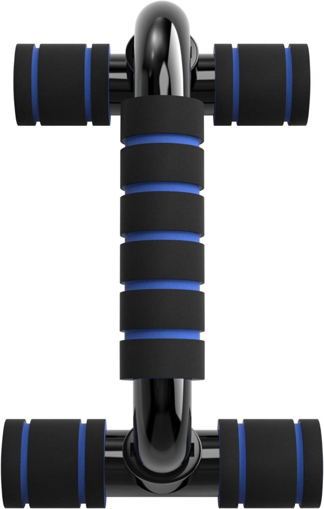 Zwarte push-up beugels met ergonomische handgrepen set van 2