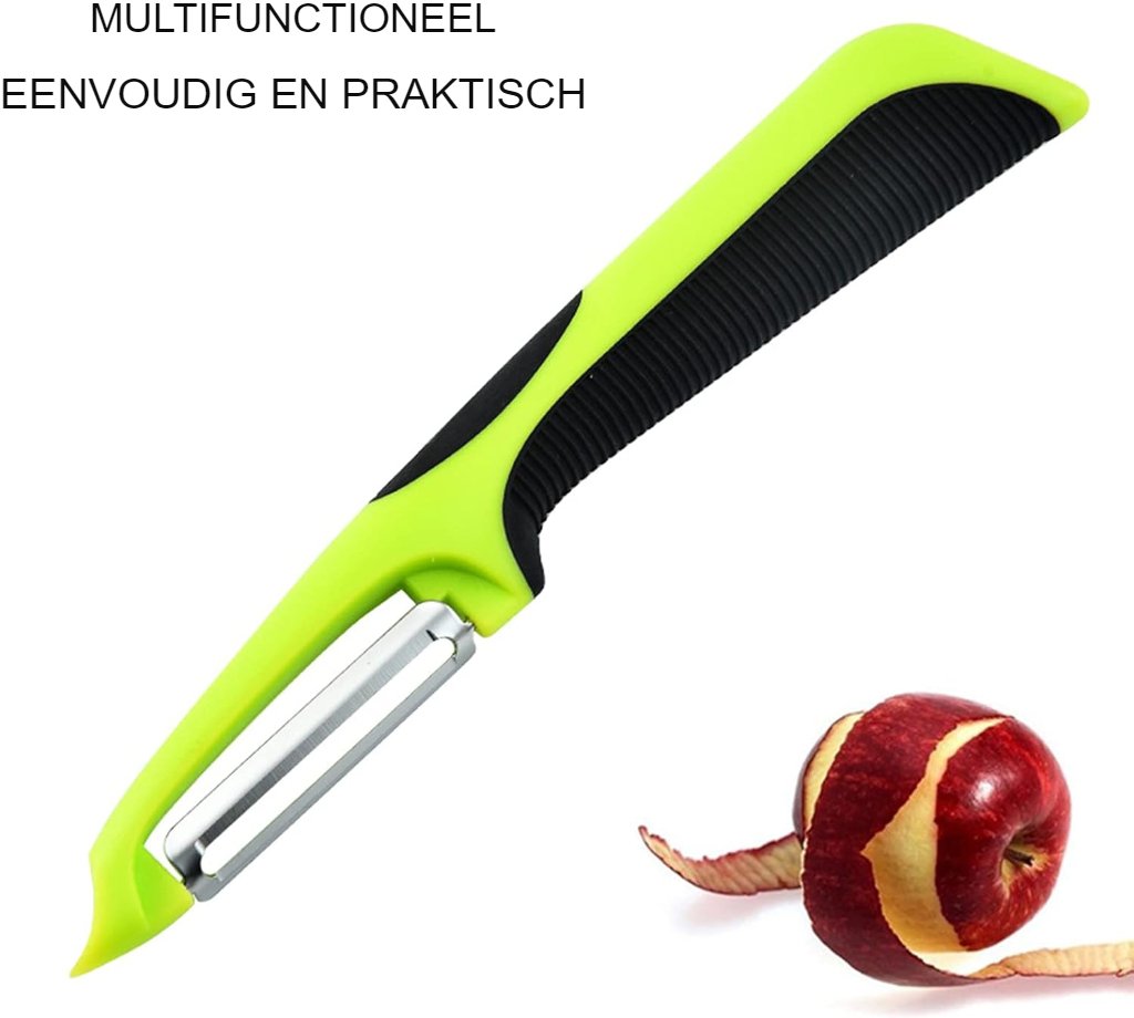 Dunschiller met pendelsnijmes en antisliphandvat voor aardappelen, groenten en fruit