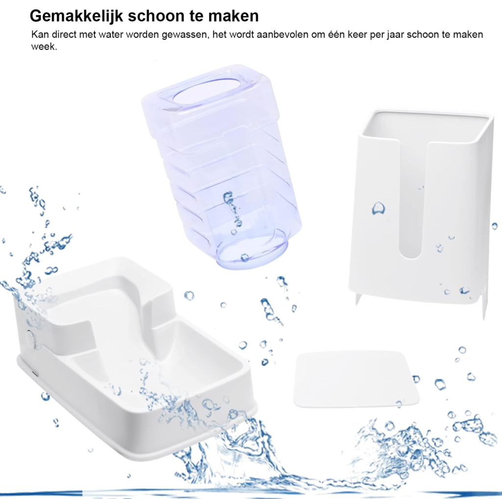 Voeder- en waterdispenser set 3,8 liter voor kleine en middelgrote honden en katten