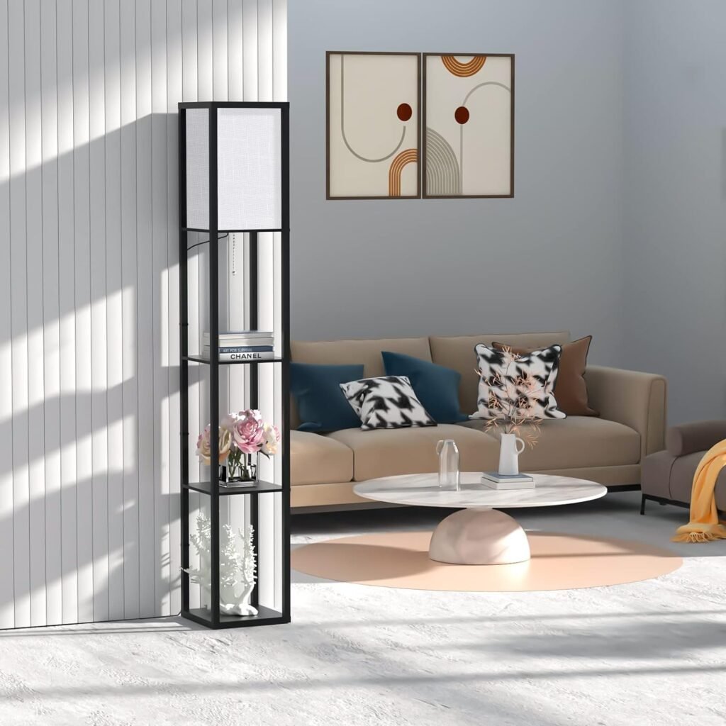 Vloerlamp met verstelbare kleurtemperatuur 3000K tot 5000K en afstandsbediening