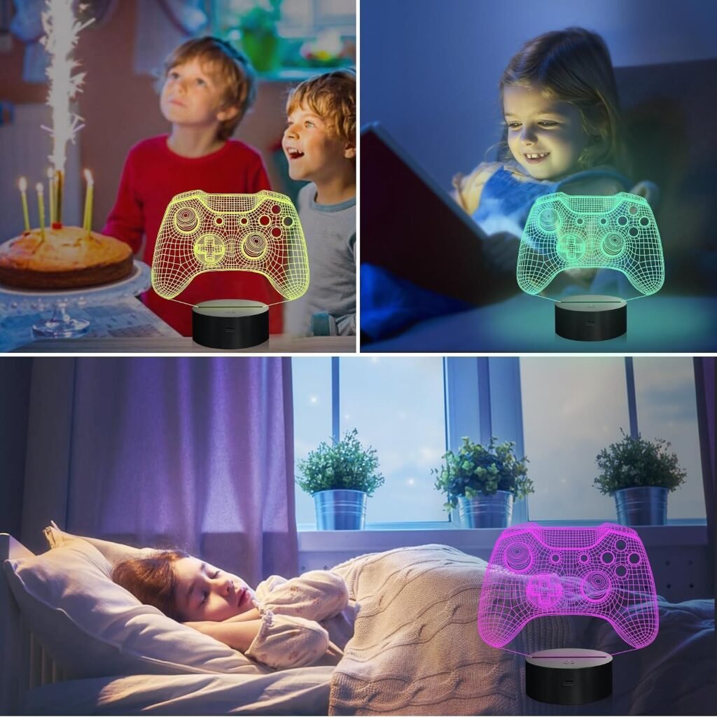 Kleurveranderende nachtlamp met afstandsbediening voor kinderkamer en sfeerverlichting