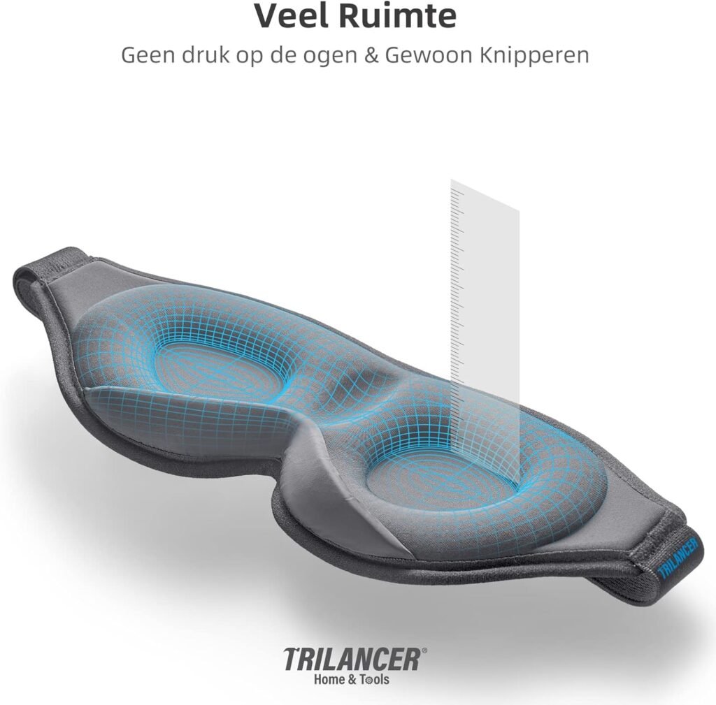Lichtblokkerend slaapmasker met verstelbare band voor meditatie, thuisgebruik en reizen