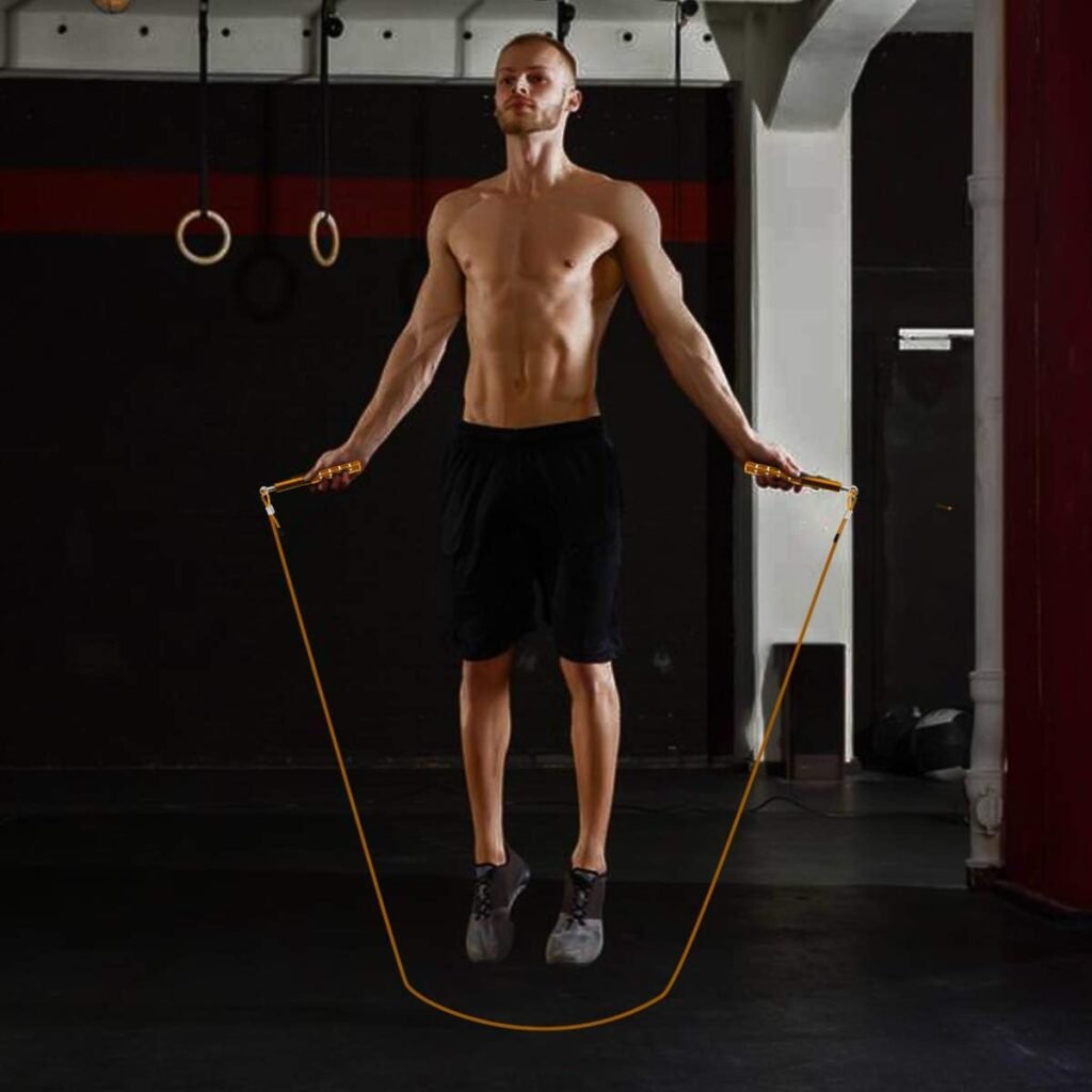 Verstelbaar springtouw voor fitness, training en workout voor volwassenen en kinderen