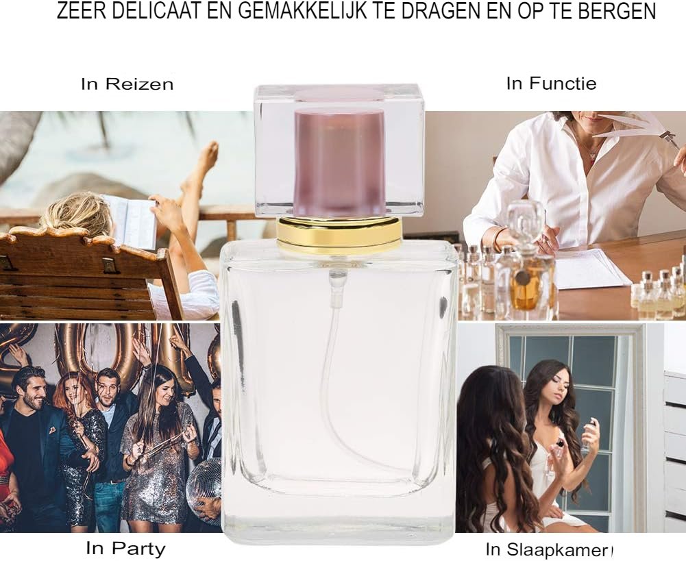 Hervulbare parfumverstuiver set met draagbare parfumflesjes voor reizen en dagelijks gebruik