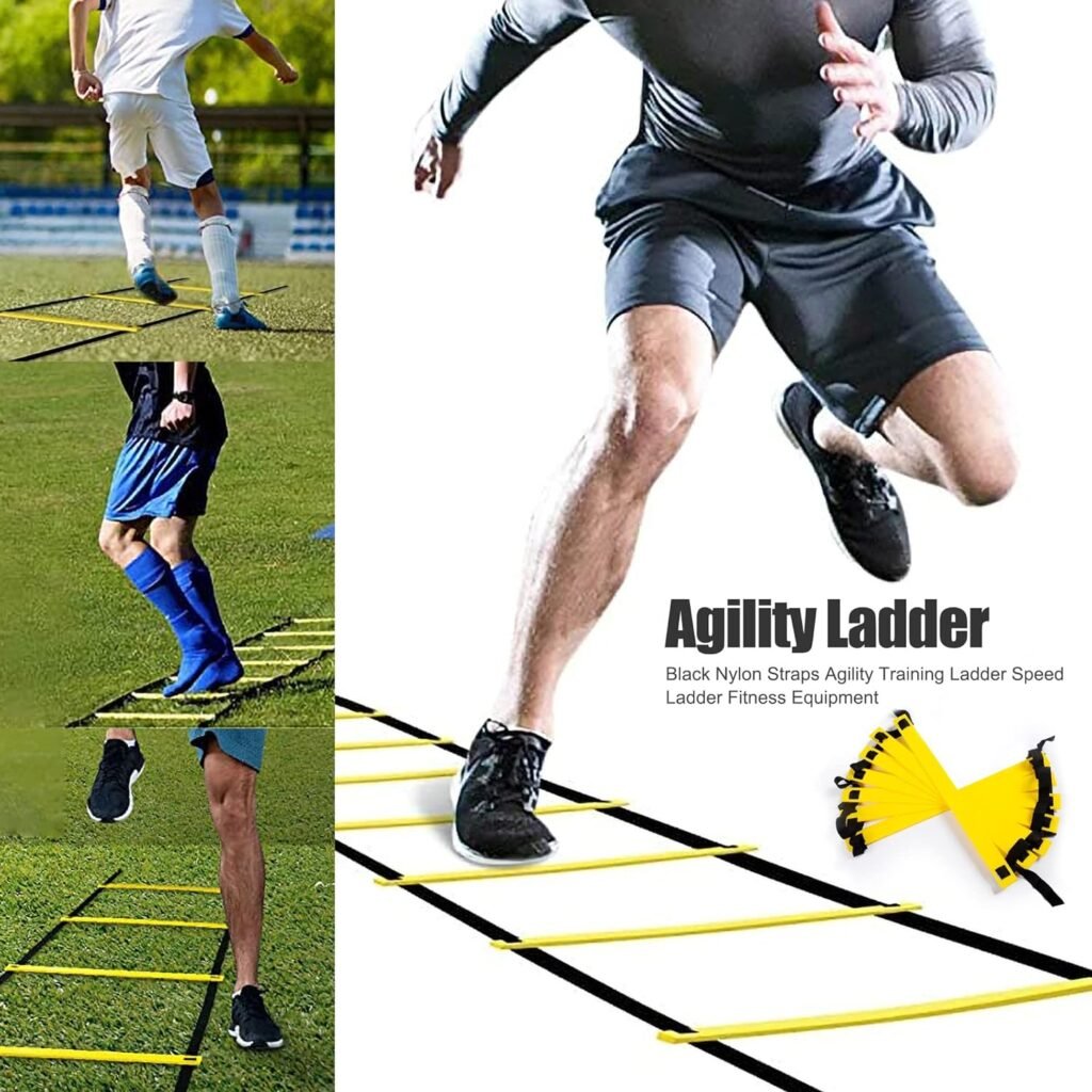 Voetbal agility trainingsset met coördinatieladder, hurdles en marker cones
