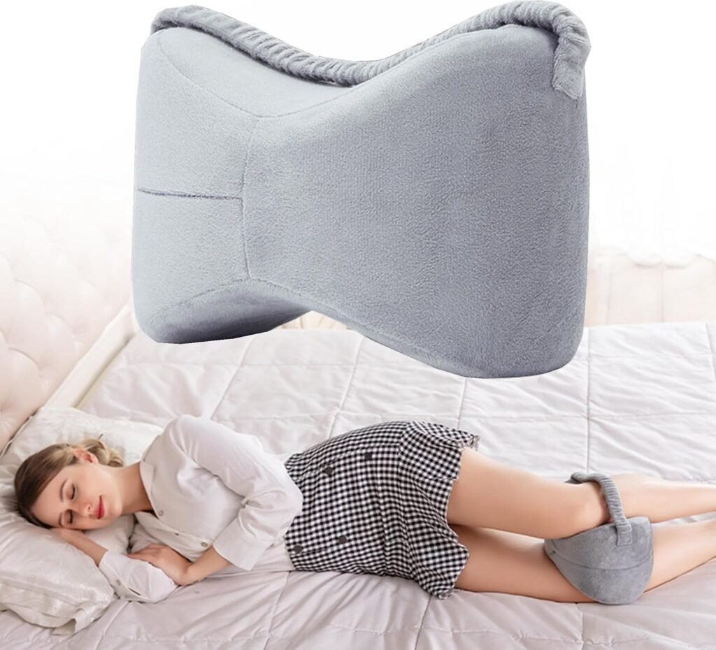 Kniekussen voor in bed - Ergonomisch beenkussen voor zijslapers - Ondersteuning onderbeen en slaaphouding