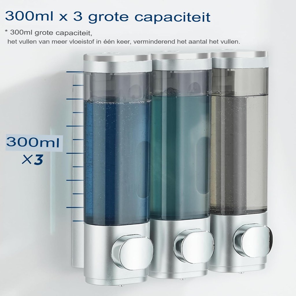 Wandgemonteerde handzeepdispenser met navulbaar reservoir