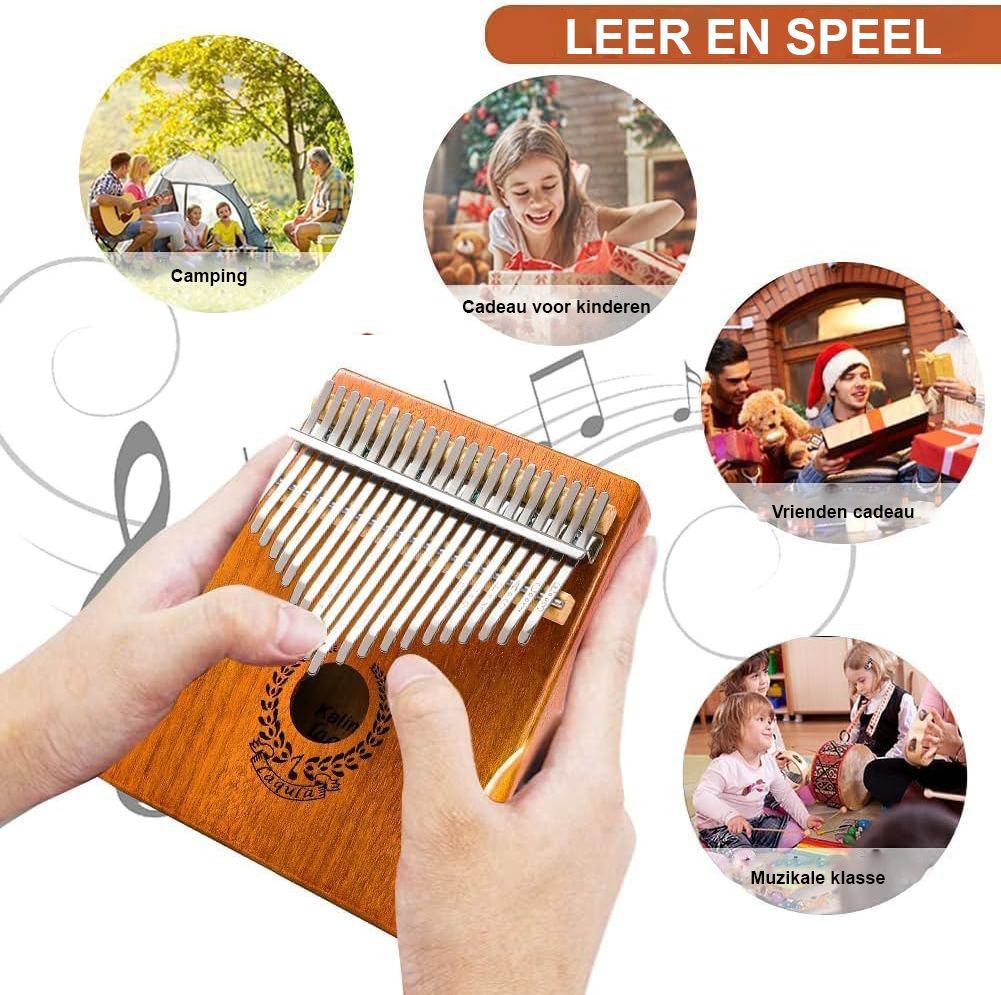 Kalimba thumb piano handgemaakt muziekinstrument compact en draagbaar voor beginners en gevorderde muzikanten