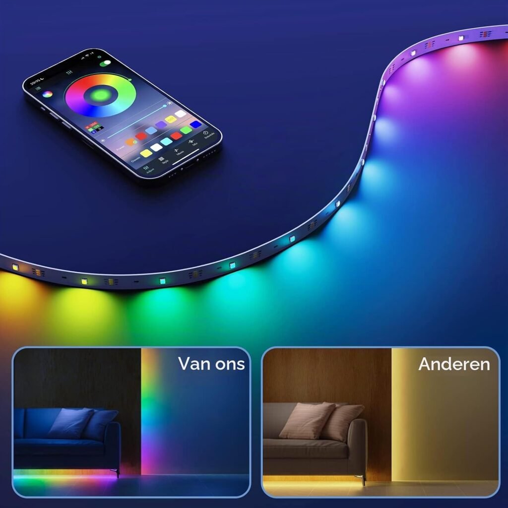 LED-achtergrondverlichting voor TV met USB-bediening en RF-afstandsbediening