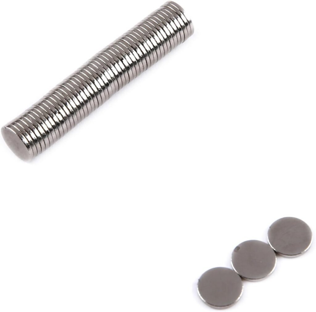 100 stuks huishoudmagneetjes 8 x 1 mm voor whiteboard, magneetbord en koelkast