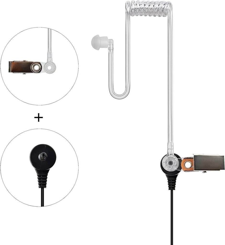 Security oortje met microfoon voor Motorola Talkabout, in-ear communicatie-oortje voor beveiligingspersoneel