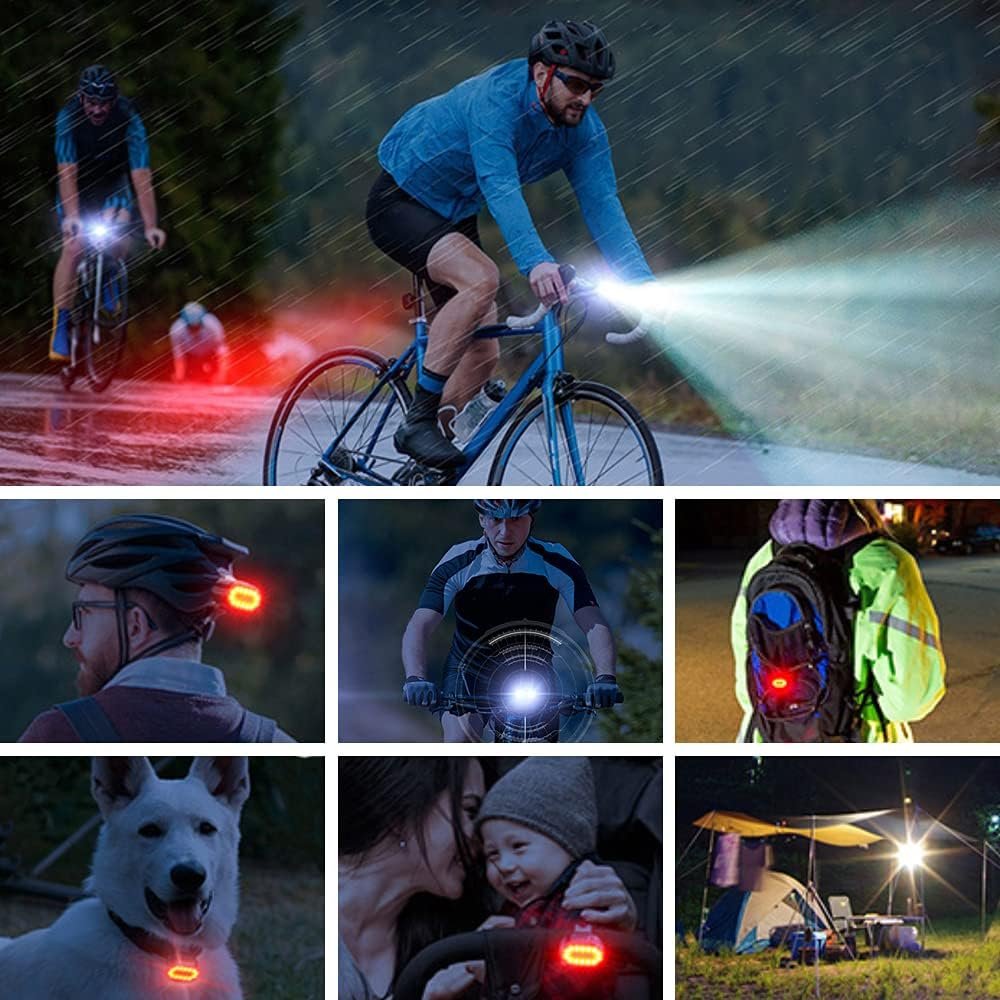 Oplaadbare fietslampjes set met waterdichte USB-oplaadbare fietsverlichting voor stads- en mountainbikes