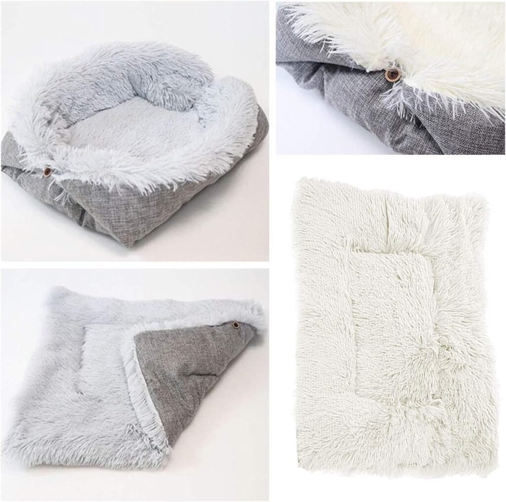 Superzacht opvouwbaar pluche kattenkussen 74x44 cm voor katten