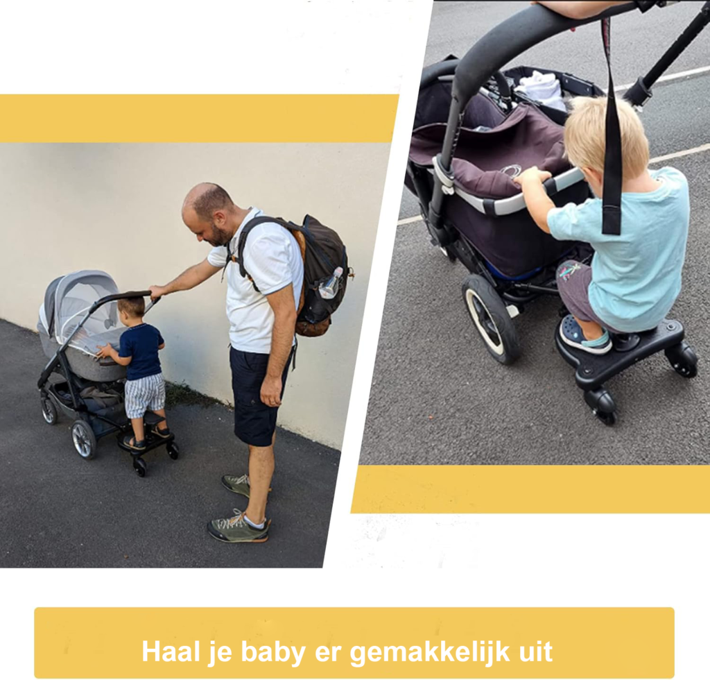Universeel meerijdplankje voor kinderwagen voor kinderen, stevig en duurzaam