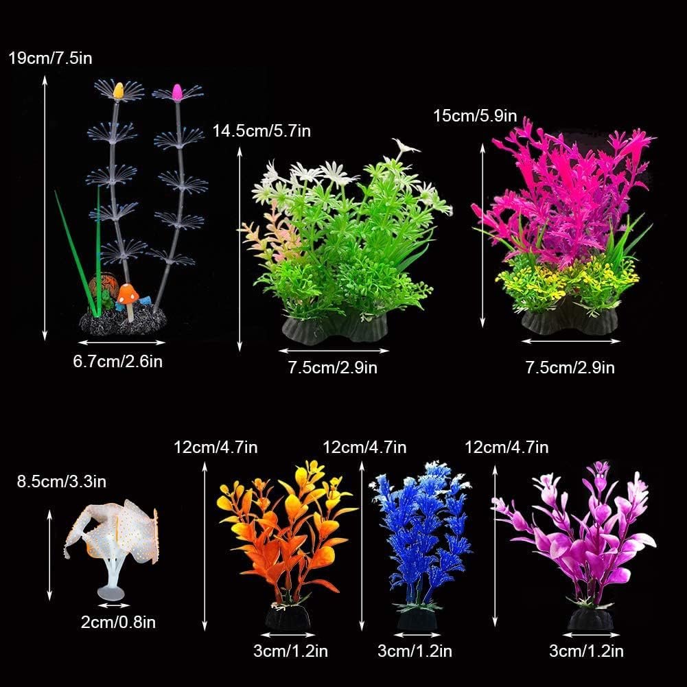 Aquarium kunstplanten decoratie voor natuurlijke aquascape in levendige kleuren