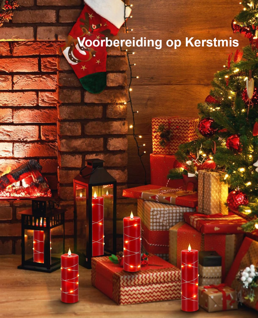 Oplaadbare draadloze LED-kaarsen met realistisch vlambeeld, afstandsbediening, timer en laadstation