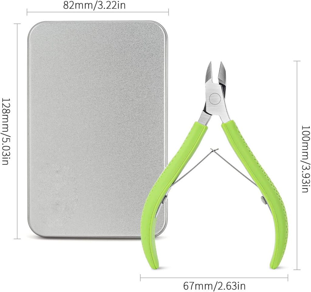 Professionele nagelriemknipper van roestvrij staal met siliconen handvat 9 mm voor manicure