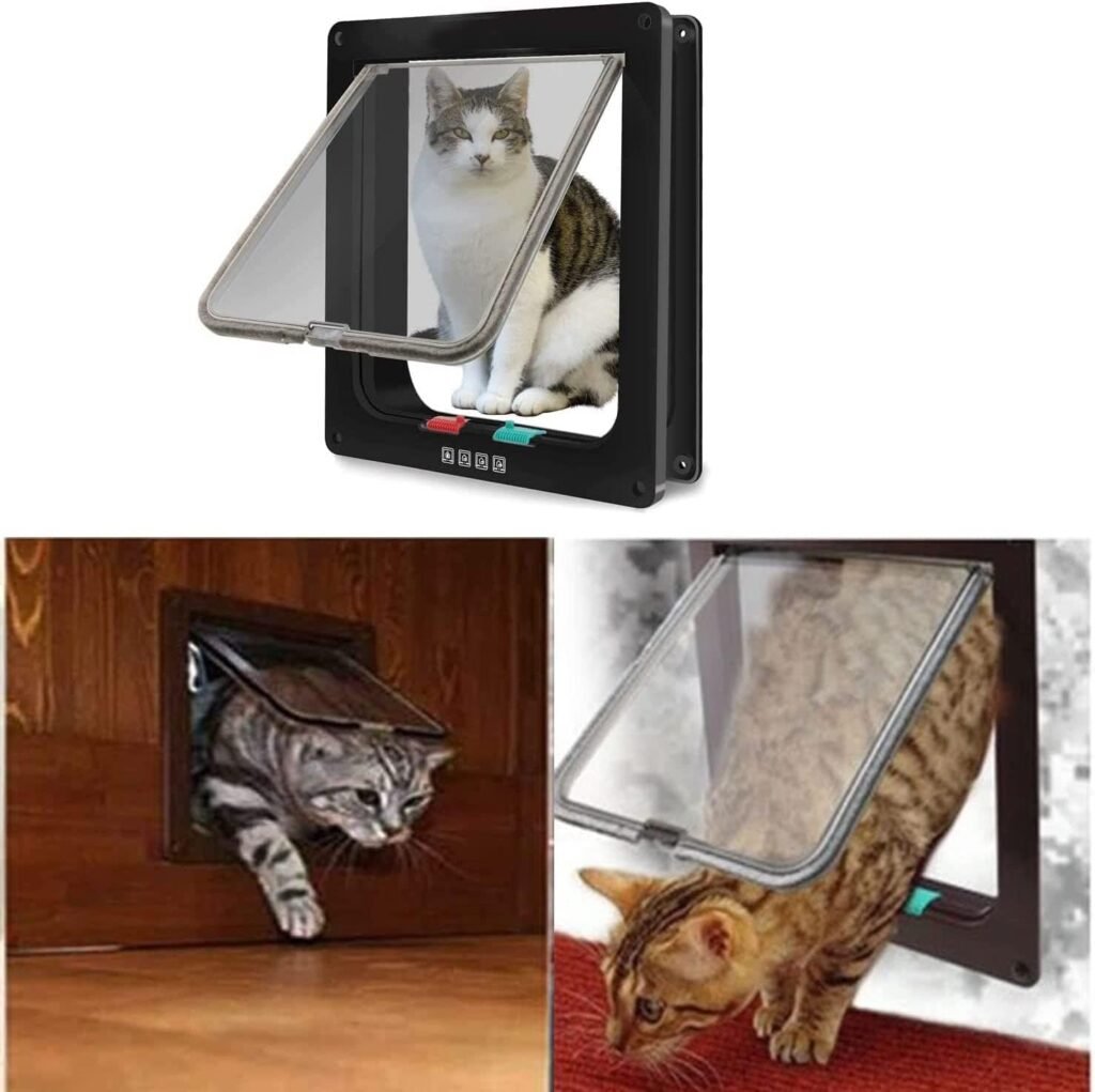 Grote weerbestendige magneet voor kattenluik met sterke houdkracht en eenvoudige installatie
