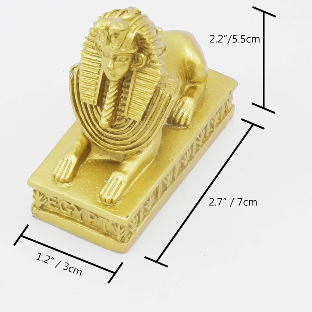 Gouden aquarium Sphinx leeuwvis decoratie ornament voor aquarium en terrarium