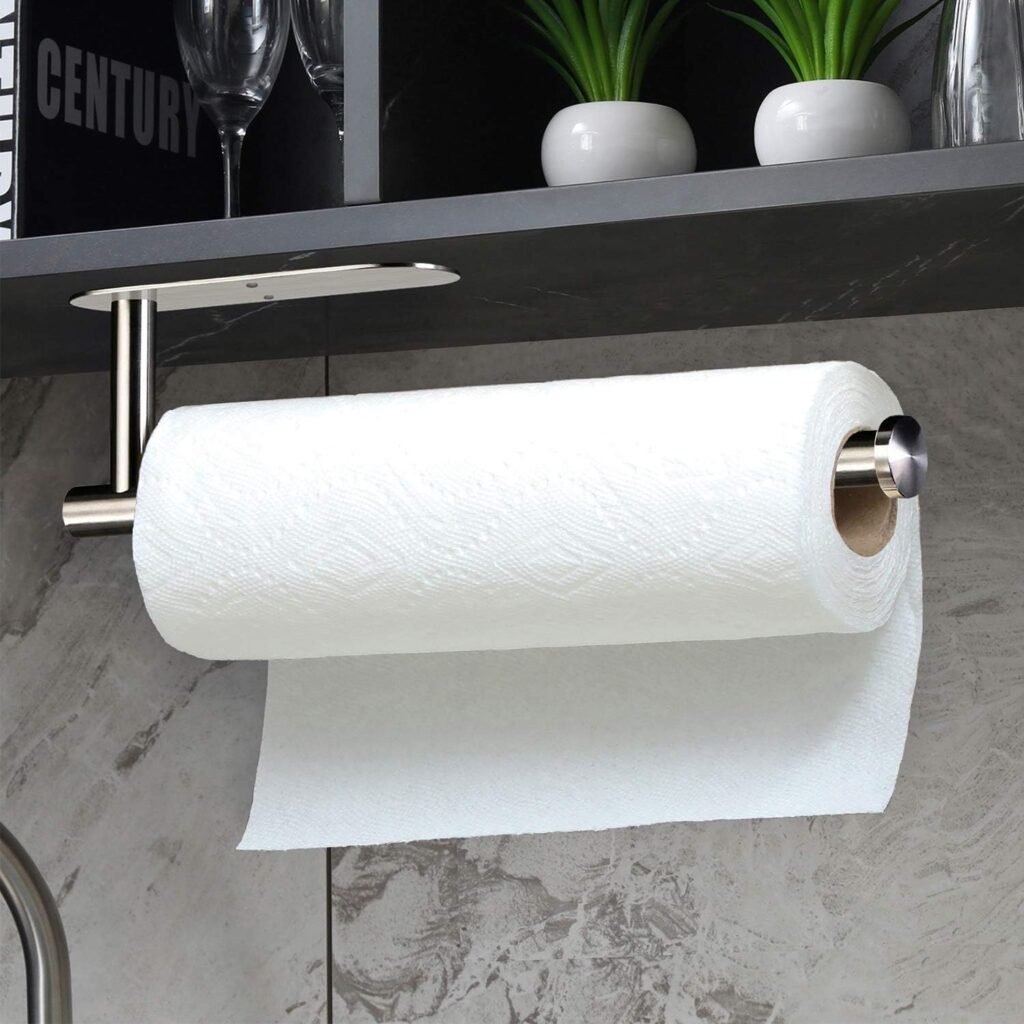 Hangende keukenrolhouder met zelfklevende wandmontage