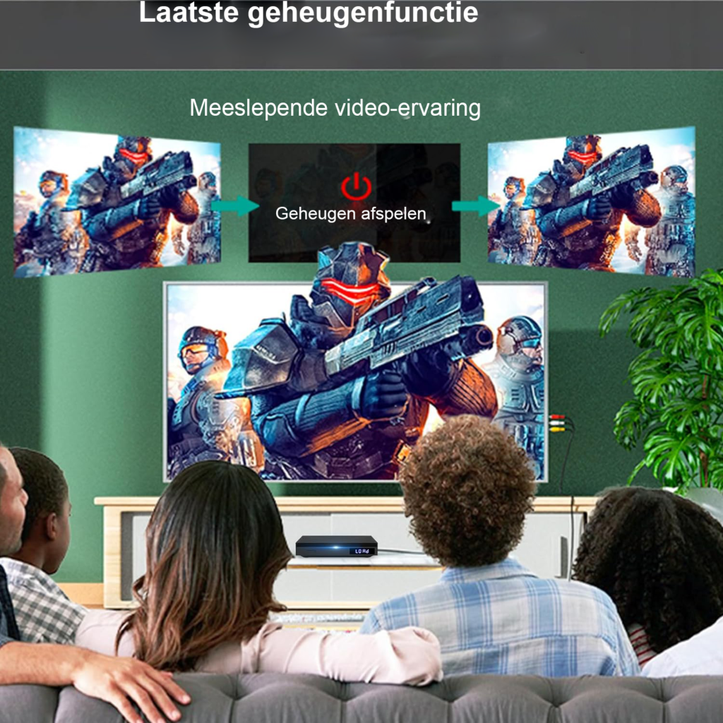 Draagbare DVD speler met 10,1 inch scherm, oplaadbare batterij en ingebouwde luidsprekers