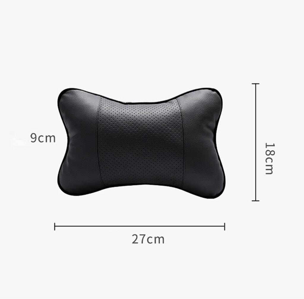 Ergonomisch autokussen zwart voor comfortabele nekondersteuning in autostoel