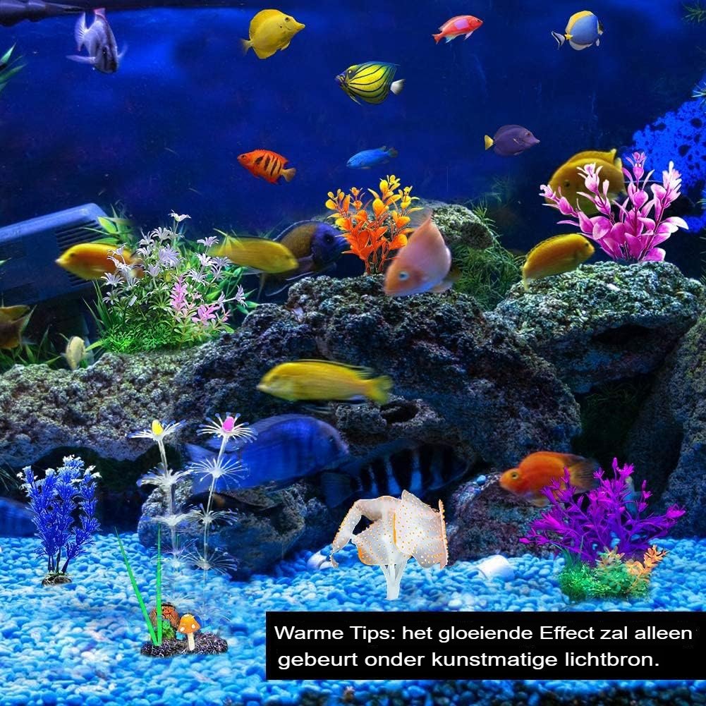 Aquarium kunstplanten decoratie voor natuurlijke aquascape in levendige kleuren